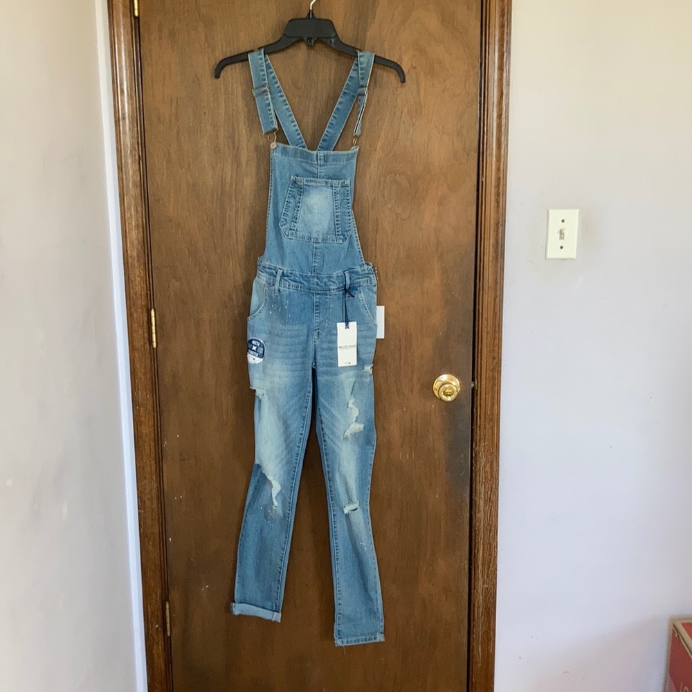 Wallflower overall the Tomboy ankle distressed jean overall with instastretch